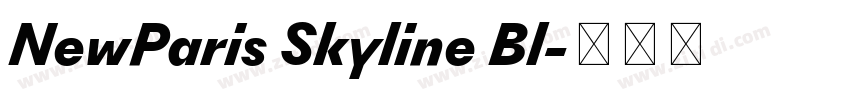 NewParis Skyline Bl字体转换